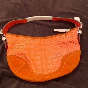 Orange Coach Purse